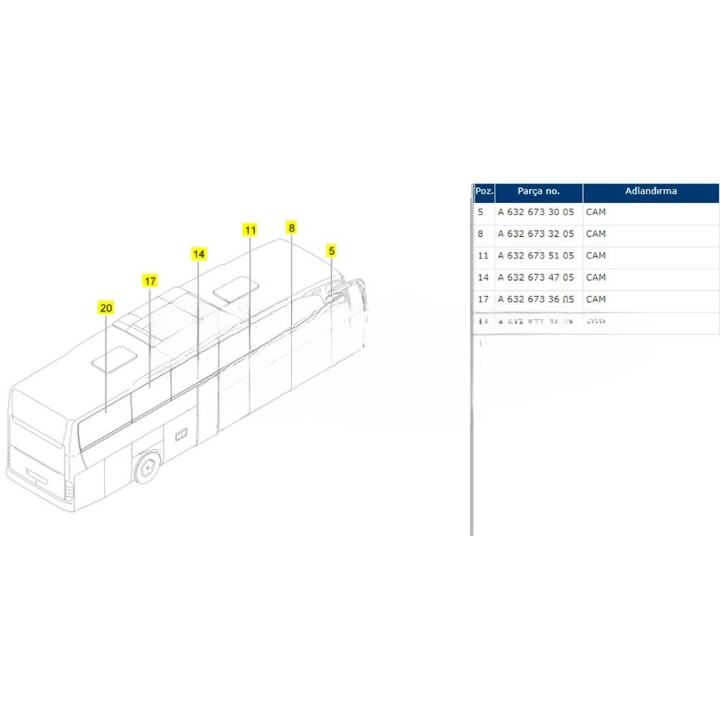MAN FORTUNA БІЧНІ СКЛА